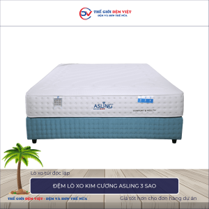 Đệm lò xo Kim Cương Asling 3 sao